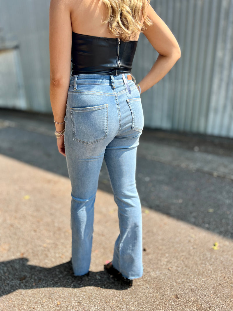 Dusty Sky High Rise Jeans