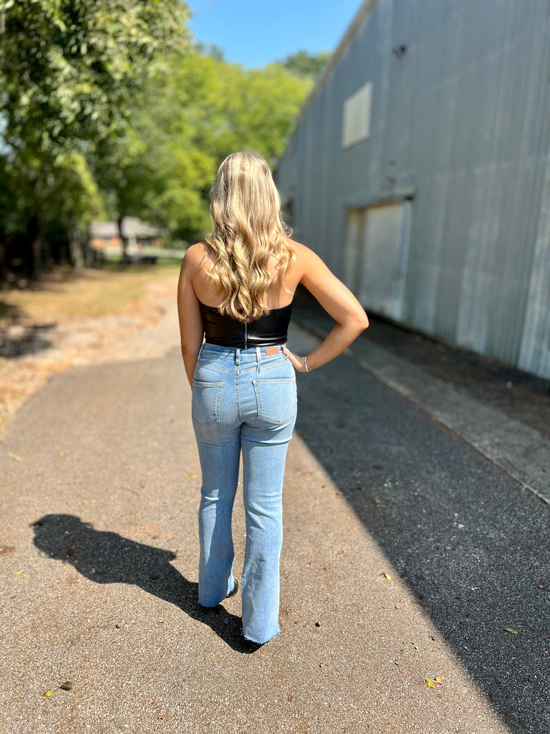 Dusty Sky High Rise Jeans