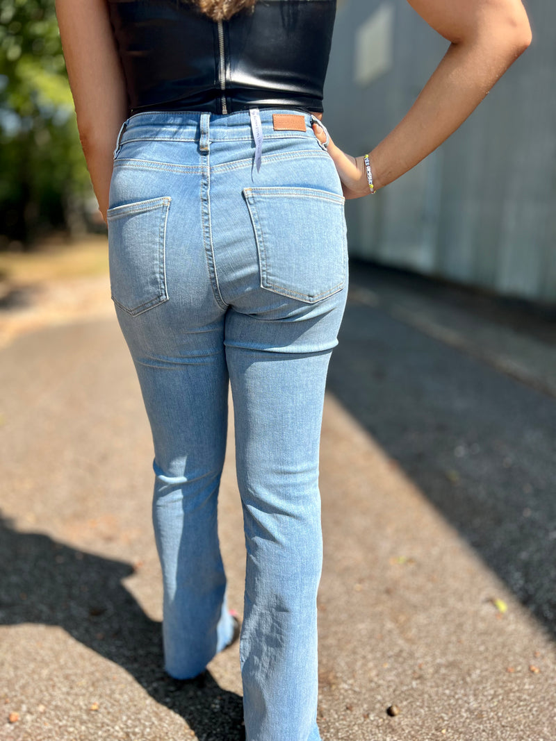 Dusty Sky High Rise Jeans