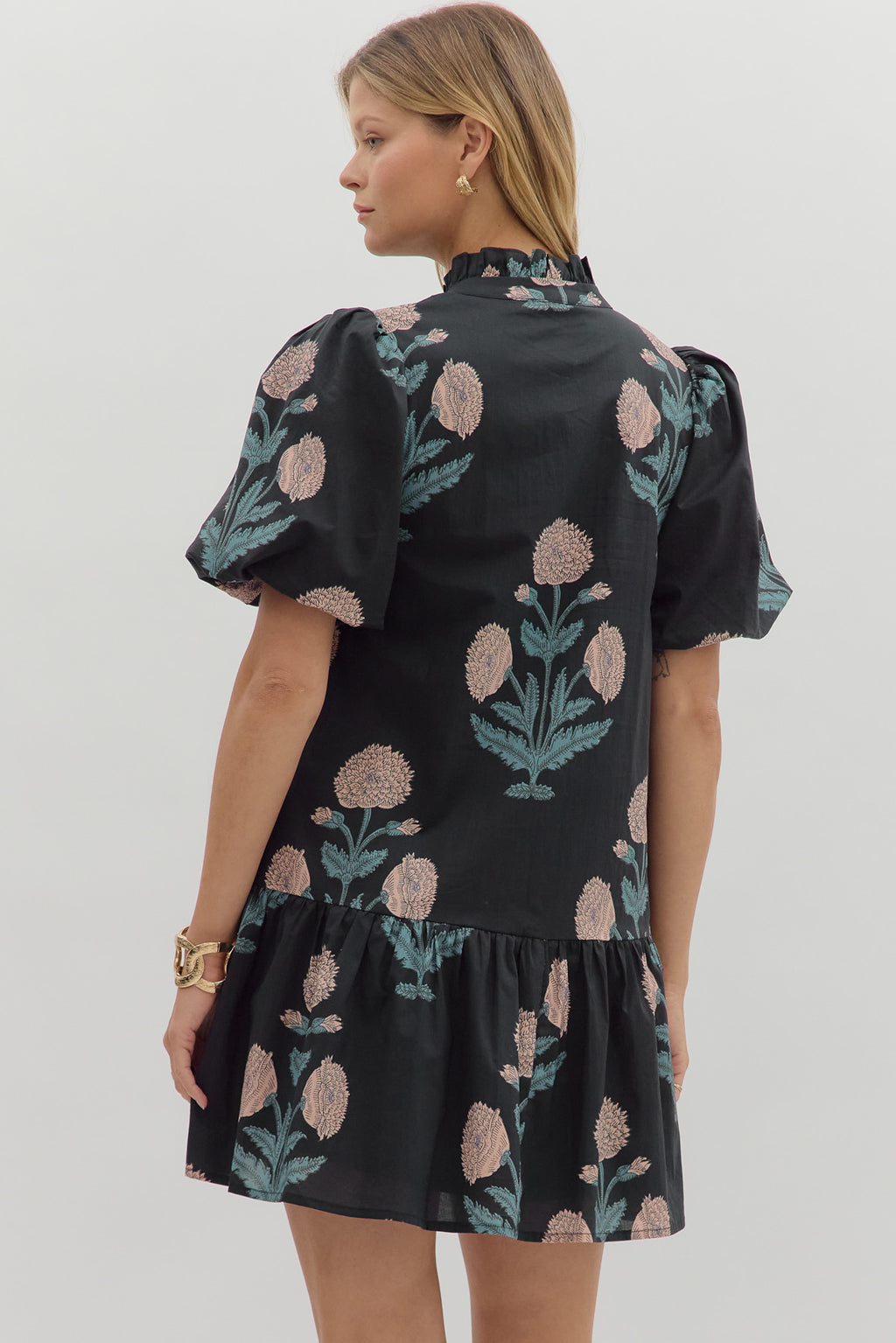Midnight Ruffle Dress