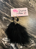 Boho Tassel Feather Earring