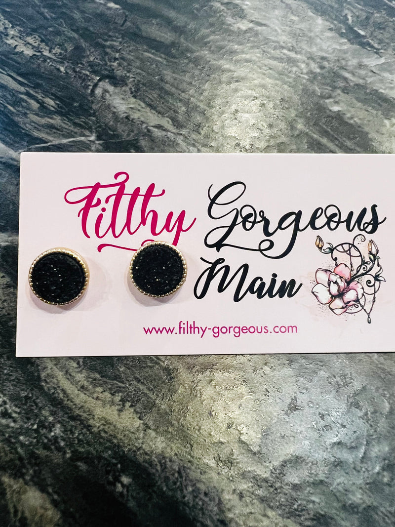 Druzy Stud Earrings