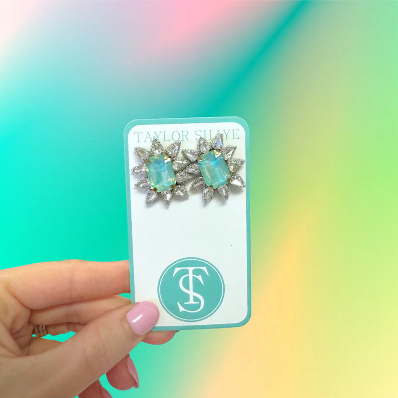 Crystal Spike Stud Earring