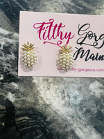 Pineapple Pearl Earrings