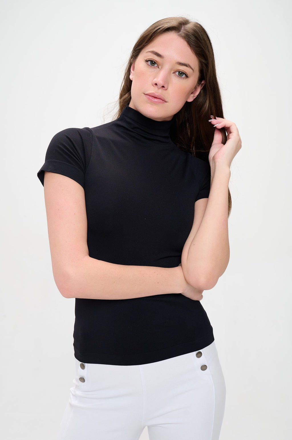 Bare Essentials Mockneck Top