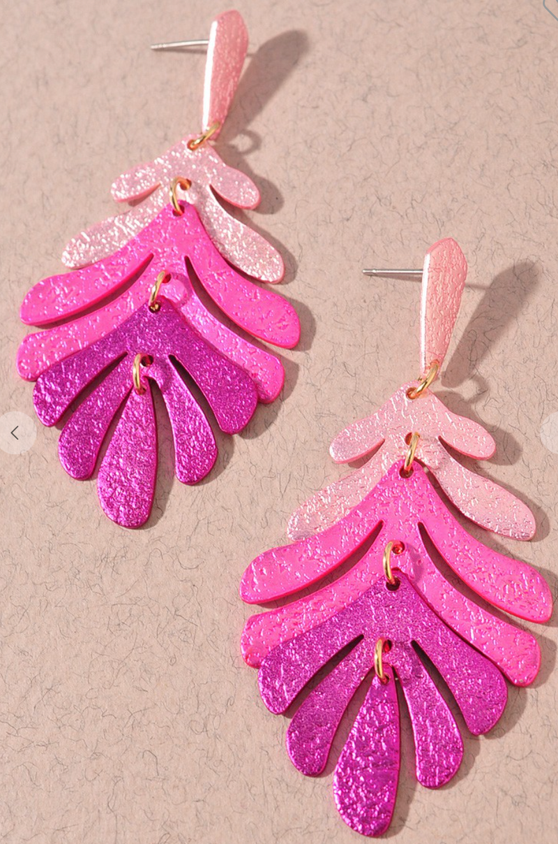 Ombre Leaf Earrings