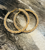 Rhinestone Hoop Earrings