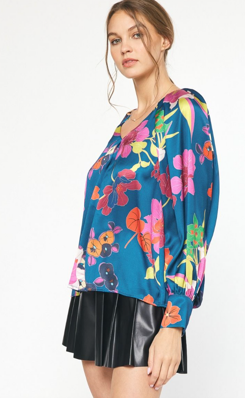 Floral Explosion Blouse