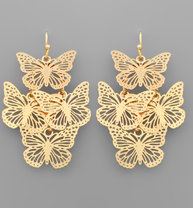 Dripping in Butterflies Earrings