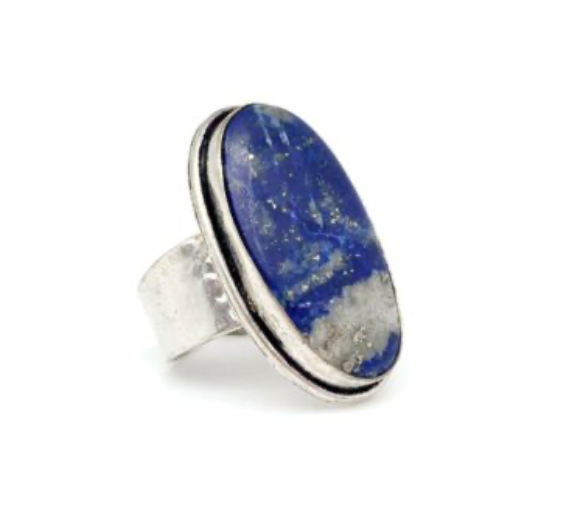 Outgoing Blue Stone Ring