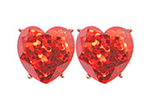 Glitter Hearts Stud