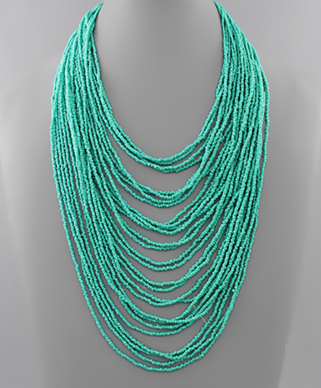 Radiant Queen Beaded Necklace