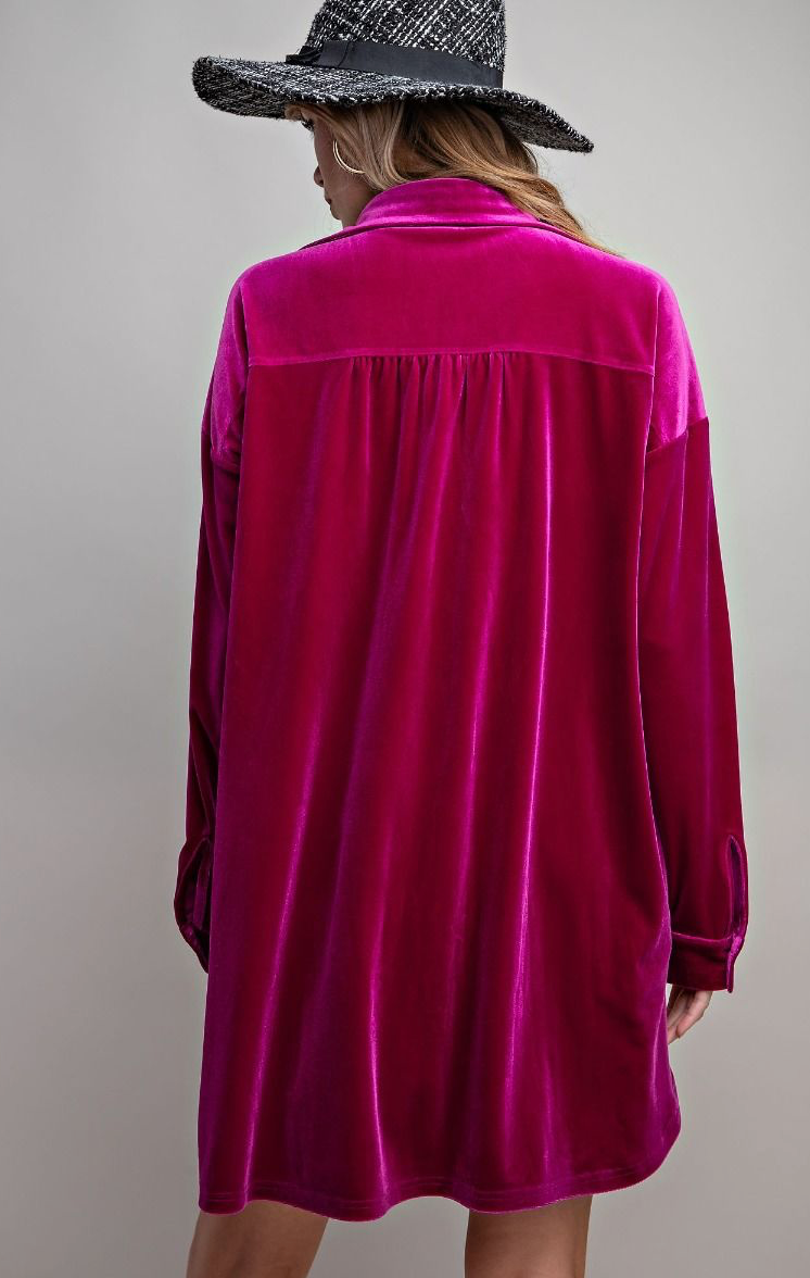 Love Me Back Velvet Dress