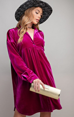 Love Me Back Velvet Dress