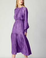 Poised in Purple Dress