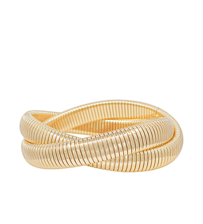 2 Row Bangle Bracelet