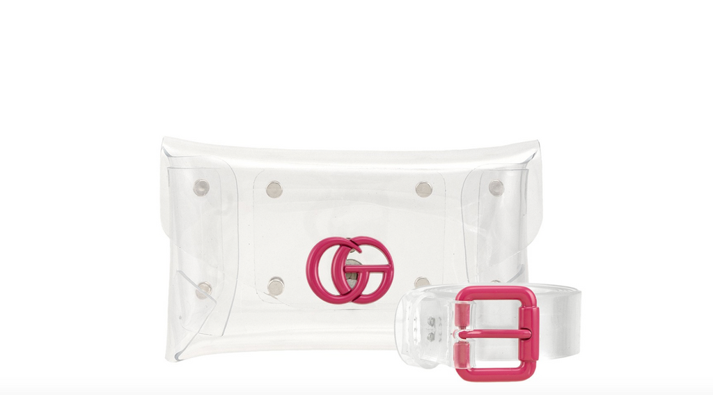 Transparent GO Charm Waist Bag