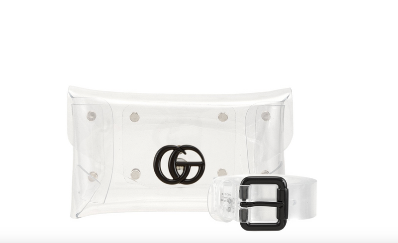 Transparent GO Charm Waist Bag