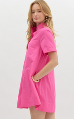 Glowing in Pink Dress