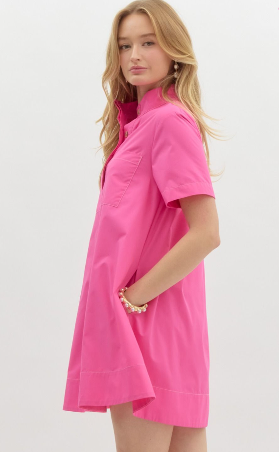 Glowing in Pink Dress