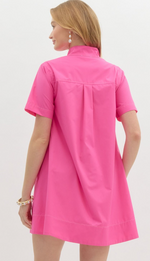 Glowing in Pink Dress