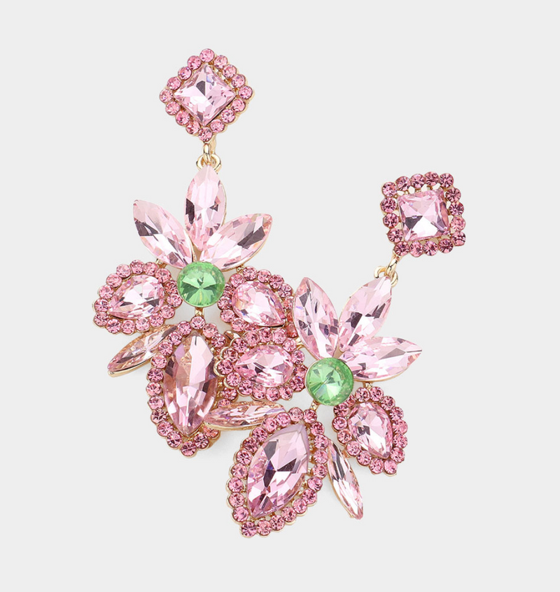 Crystal Cluster Earrings