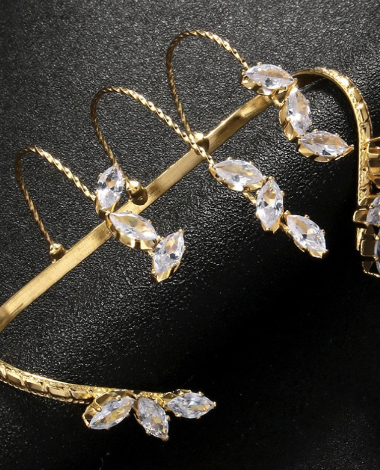 Leaf Zircon Bracelet