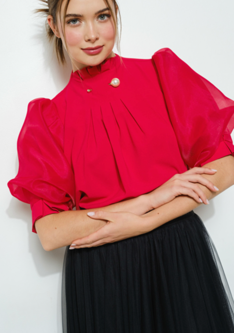 In My Red Era Blouse