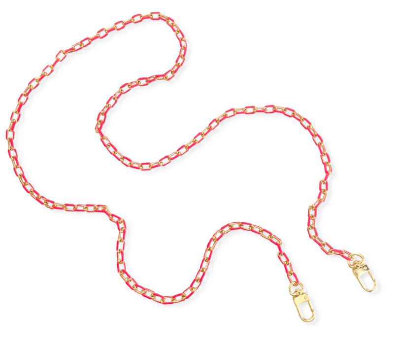 Enamel Paperclip Phone Chain