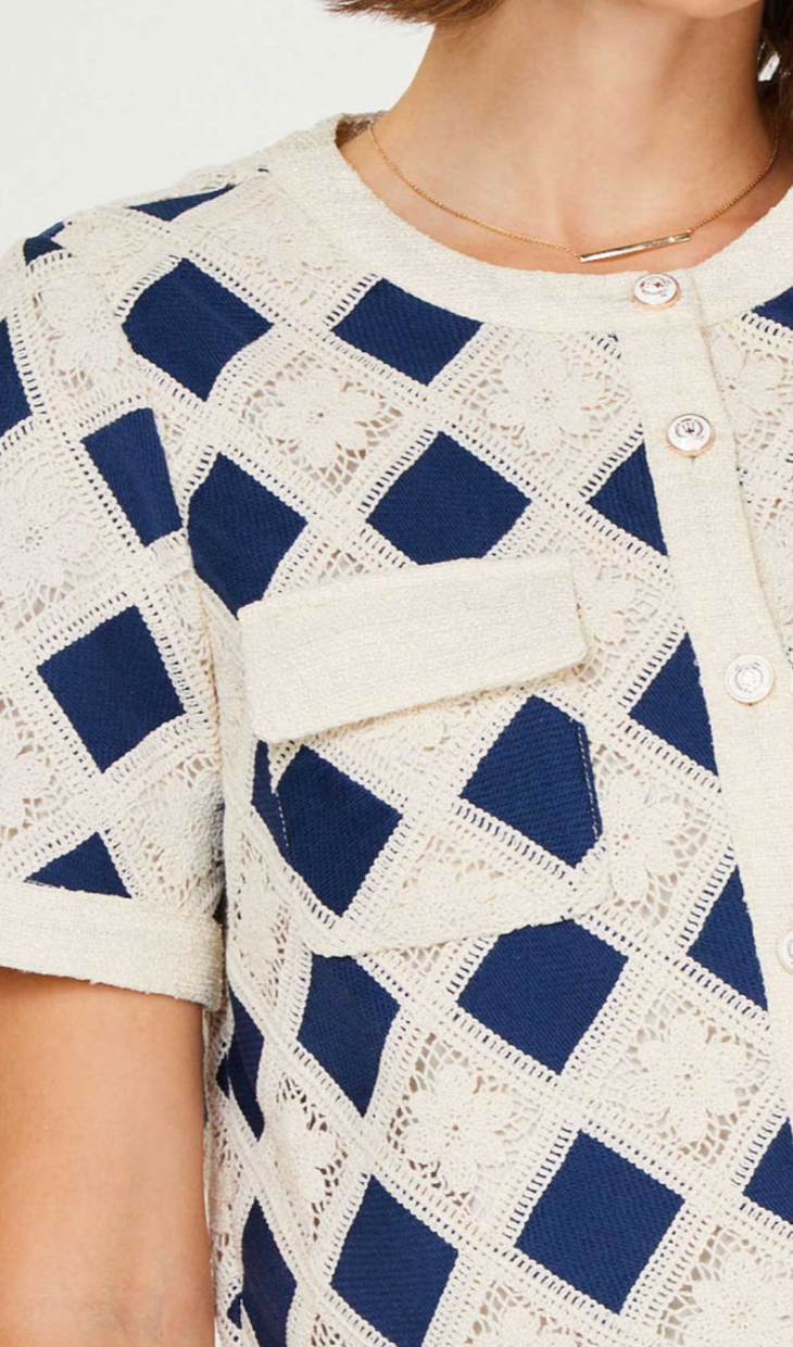 Checkmate Chic Top