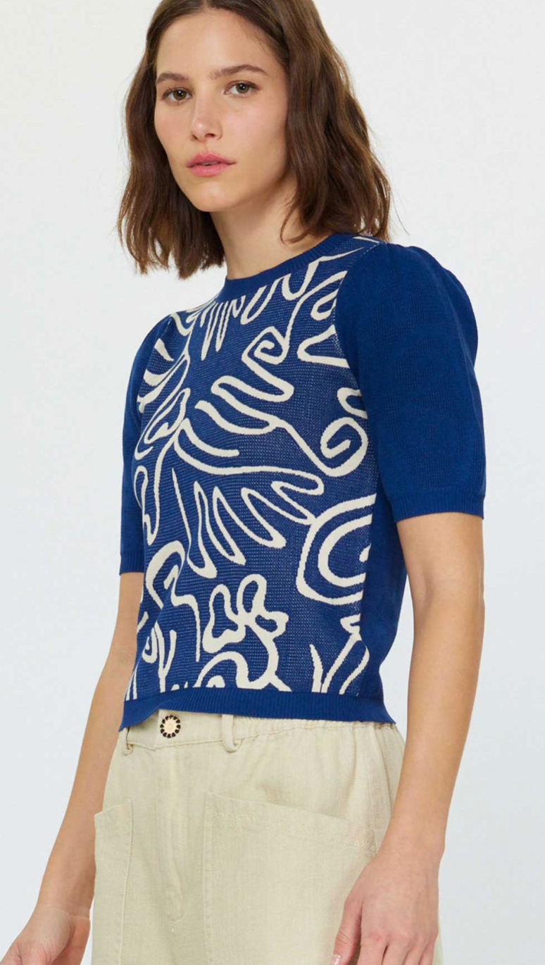 Blue Mood Sweater Top