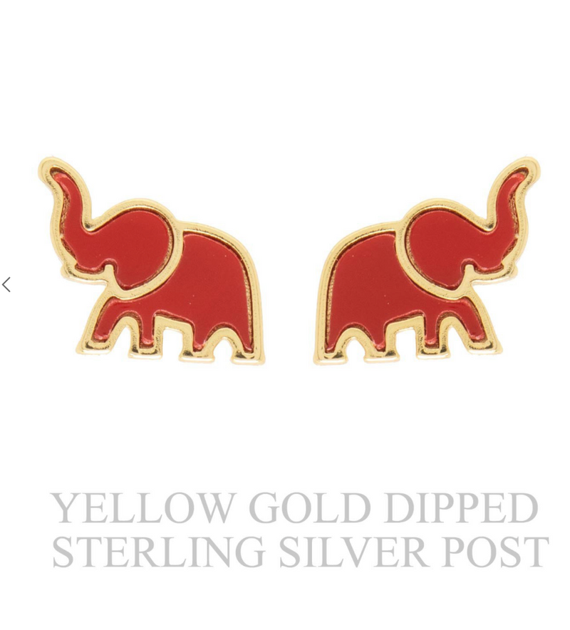 Elephant Earrings Studs