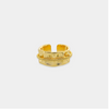 Textured Rope Statement Ring