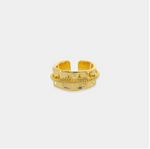 Textured Rope Statement Ring