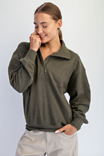 Plush Olive Pullover