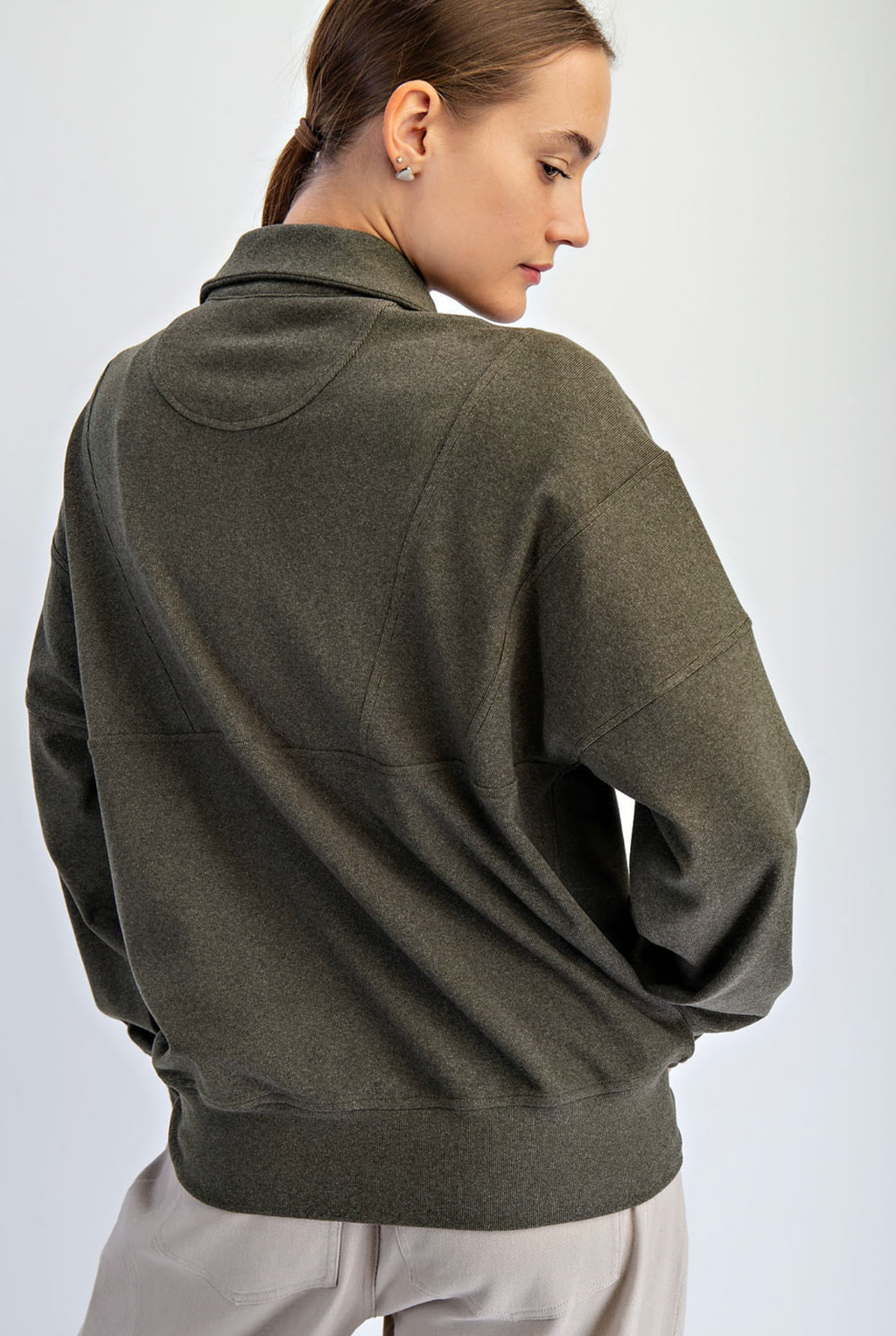 Plush Olive Pullover