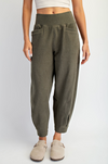 Plush Olive Pants