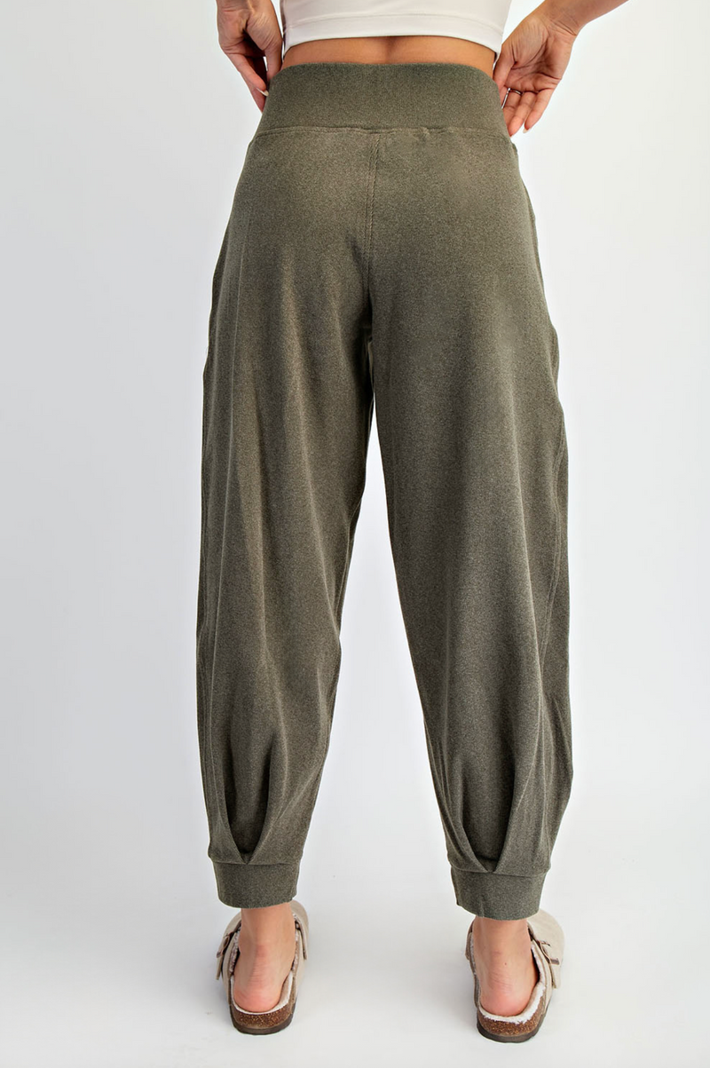 Plush Olive Pants