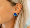Sapphire Luxe Cluster Earrings