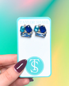 Sapphire Luxe Cluster Earrings