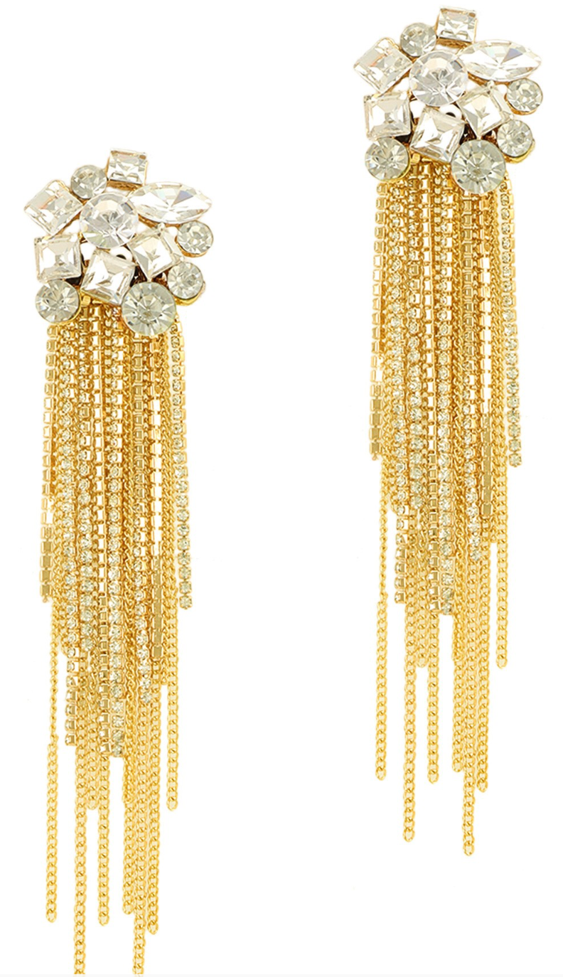 Crystal Cascade Earrings
