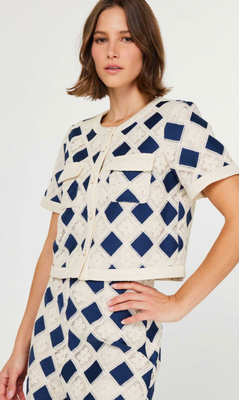 Checkmate Chic Top