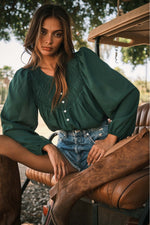 Green w Envy Blouse