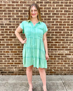 Serene in Green Dress