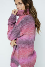 Ombre Turtleneck Sweater