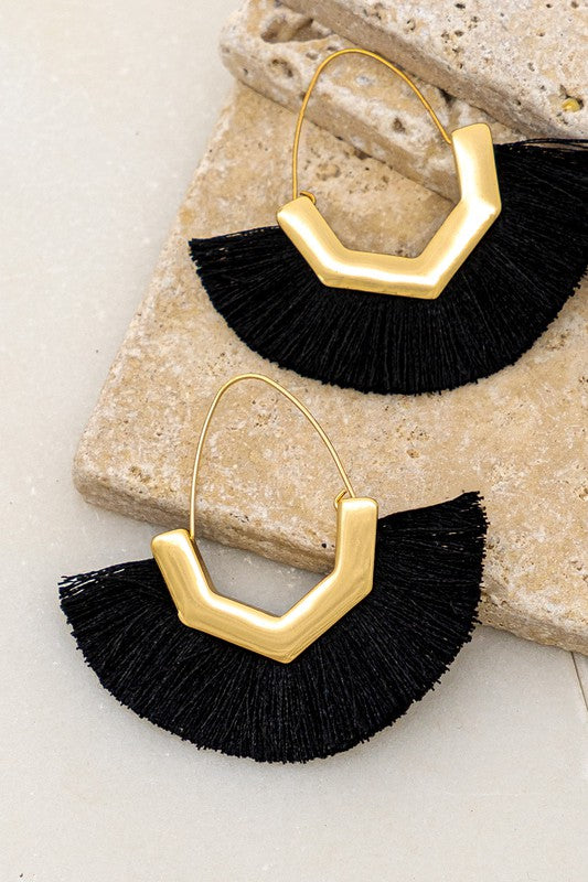 Tassel Fan Earrings