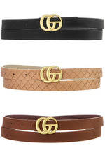 Skinny GO buckle Belts