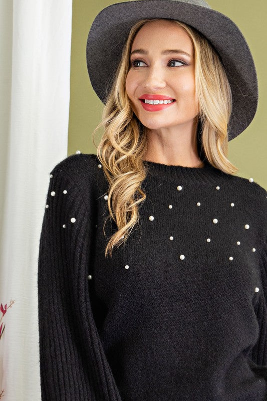 Sophisticated Pearl Sweater