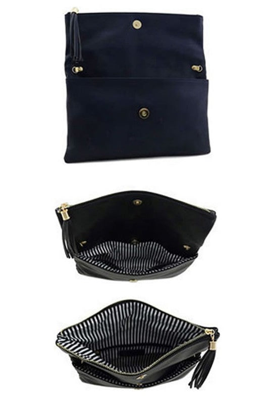Chevron Quilted Clutch