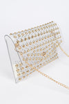 Clearly Studded Clutch
